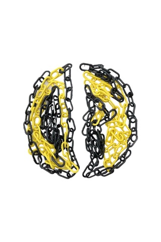 Mfk 8 Mm 5 Metre Sarı Siyah Plastik Tafik/Park Zincir