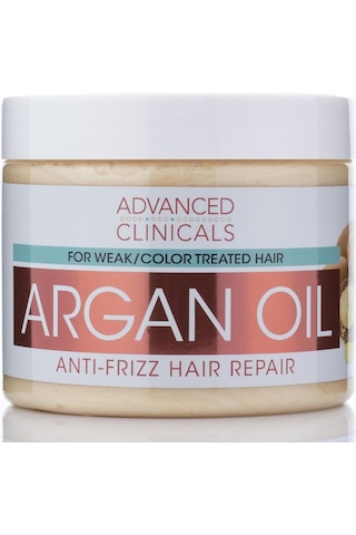 Advanced Clinicals Argan Yağı Kabarma Önleyici Onarıcı Saç Maskesi 340 G
