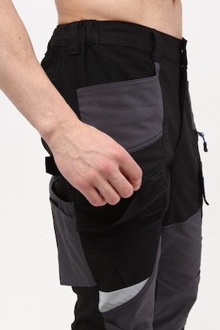 Uniprom İş Pantolonu Madrid Model 10 Cepli Full Likralı Diz Destekli Siyah