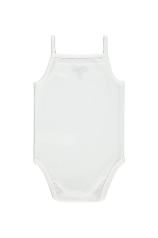 Civil Baby Kız Bebek Çıtçıtlı Badi 3-9 Ay Beyaz 14587140513Y Beyaz