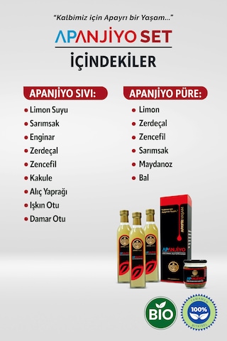 Apayrı Yaşam Bitkisel Apanjiyo Bio Kür Seti
