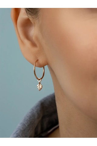 Veronika Küpe Takı 925 Ayar Gümüş Kongo Tarzı 14975052 Altın