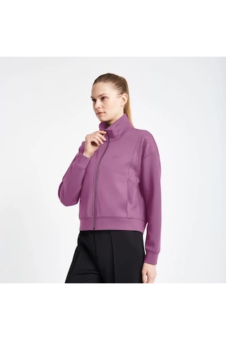 Lescon Kadın Fermuarlı Sweatshirt 24n-2127 24ntbl002127-gül Kurusu