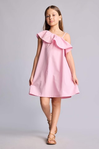 Defacto Kolsuz Pamuklu Mini Elbise Kız Çocuk H7519a826hspn86 Pembe-pn86