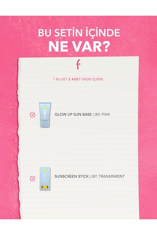 Flormar Sun Lovers Nemlendirici Etkili Güneş Koruyucu Stick & Makyaj Bazı Seti 2'li SET200