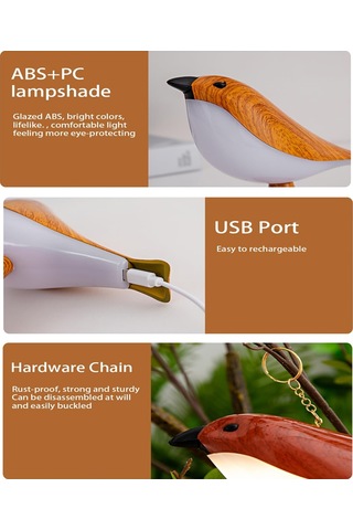 Küçük Kuş Masa Lambası, Şarj Edilebilir Kablosuz Masa Lambası Diğer