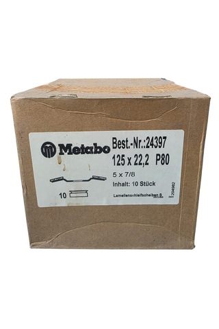 Metabo 125x22,23 P80 Nk 624397000 Flap Disk 10 Adet