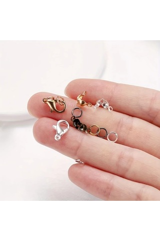 Willowhaven 60 Adet Sağlam Alaşım Istakoz Kilit Halka İle Takı Yapımı Bileklik Kolye Diğer