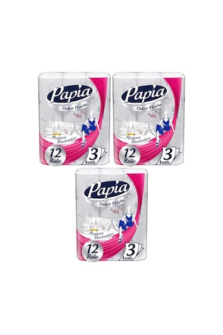 Papia Kağıt Havlu Decor (Modanon Başkentleri Desenli) 36 Lı Set (