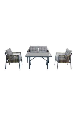 Viro 2+1+1 Rattan Bahçe Balkon Oturma Grubu Rehome Diğer