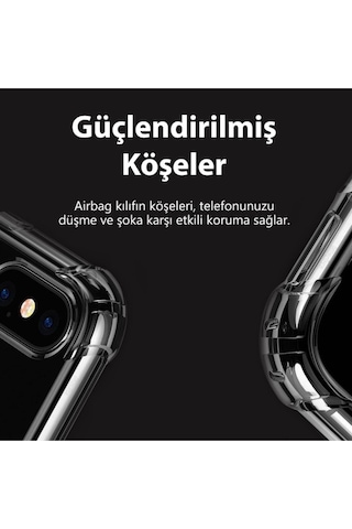 Huawei P30 Pro Uyumlu Darbeye Dayanıklı Köşe Korumalı Kılıf Anti Şok Şeffaf Kapak Şeffaf