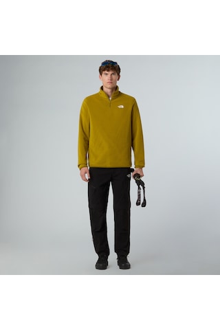 The North Face M Glacıer Fleece 1/4 Zıp Jacket Erkek Polar Nf0a8d0qbog1 Nf0a8d0qbog1 Sar Sari