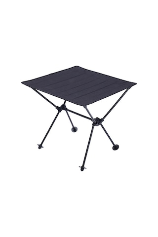 Açık Kamp Taşınabilir Hafif Katlanır Masa Oxford Kumaş Havacılık Alüminyum Piknik Barbekü Masası Siyah