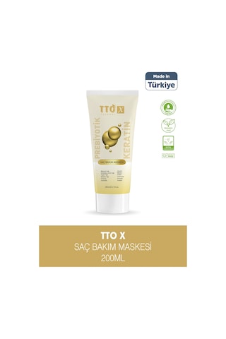 Tto X Prebiyotik Saç Bakım Maskesi Biberiye Yağı Keratin Argan Yağı Biyotin