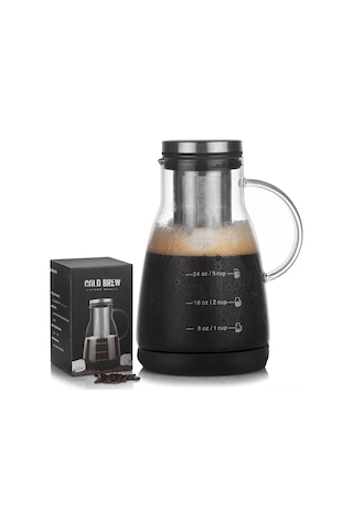 Xindoker Ev Kullanıma Mükemmel Cam Soğuk Çay/su Kahve Süzgeçli Hazırlama Ve Paylaşım Kavanozu Diğer