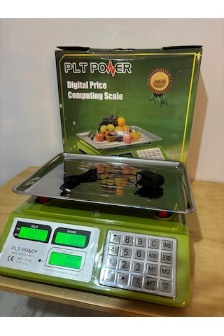40 Kg Pilli Ve Şarjlı-fiyat Hesaplamalı Terazi-metal Panel Tartı