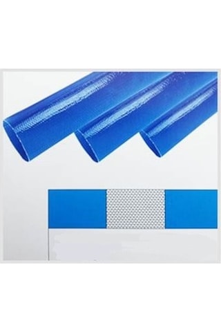 Yassı Su Hortumu - Tekstil Örgüye Pvc Plastik Kaplanmış - 5" - Layflat Hortum - 50 Mt - Geçme Çapı 125 Mm