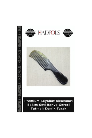 Premium Seyahat Aksesuarı Bakım Seti Banyo Gereci Tutmalı Kemik Tarak