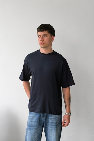 Flaw Oversize 3'lü Basic Tişört-29980 Siyah
