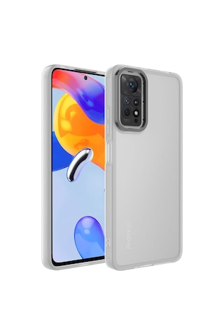 Ekılıf - Xiaomi Redmi Note 11 Pro 5g Uyumlu - Kılıf Kamera Korumalı Transparan Post Kapak - Derin Mor