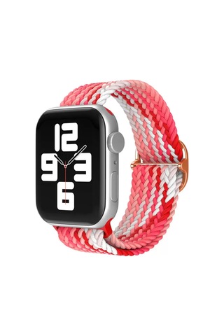 Apple Watch 42mm Uyumlu Star Kordon - Pembe-kırmızı