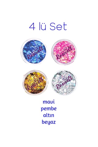 Rosevelt Kendinden Yapışkanlı Makyaj Simi Glitter 4'lü