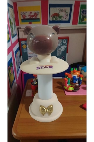 Capybara Kafa Sallayan Gece Lambası Boyut: 18 Cm Çok Renkli
