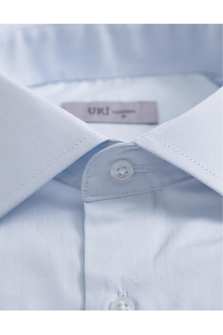 Uki Buz Mavi Comfort Fit Uzun Kol Gömlek Buz Mavi
