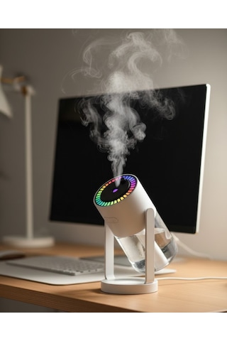 Yıldızlı Projektör Hava Nemlendirici Ultrasonik Buhar Ve Rgb Işık Renkli