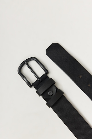 AC&Co / Altınyıldız Classics Erkek Sıyah Casual Suni Deri Kemer Siyah