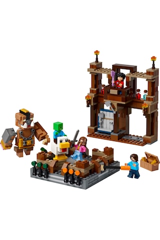 LEGO® Minecraft® Orman Malikanesi Dövüş Ringi 21272 - 10 Yaş ve Üzeri Çocuklar için Yaratıcı Oyuncak Yapım Seti (491 Parça)