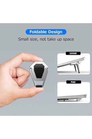 Vkemall Çinko Allyuminyum Dizüstü Bilgisayar/tablet Katlanabilir Tutucu: Yük Dayanımı Yüksek, Soğutma Etkili