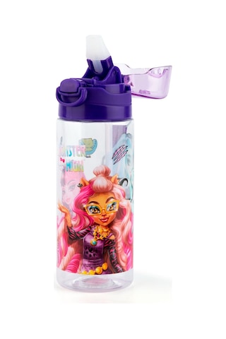 Monster High 500 Ml Pipetli Mor Kapaklı Plastik Matara Suluk - Kız Çocuk