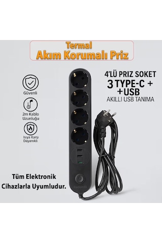 Akım Korumalı Grup Priz 0.2 M