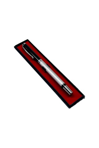 Siyah Gümüş Kutulu Roller İmze Kalemi 1624s