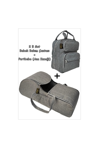 U.S.F. Portbebe + Bebek Çantası Set 2'li