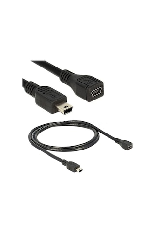 Mini Usb Uzatma Kablosu 5 Pin Mini Usb Dişi Erkek Kablo 1.5m
