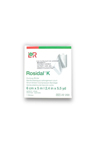 Rosidal K Kısa Gerilimli Kompresyon Bandajı 6 Cm X 5 M - 1 Adet