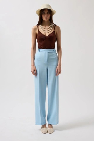 Valensdesign Bel Kemerli Pantolon Bebe Mavi