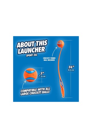 Hepsifur Chuckit Sport Launcher Büyük Boy Top Fırlatıcı Tenis Topu Hediyeli 1240063