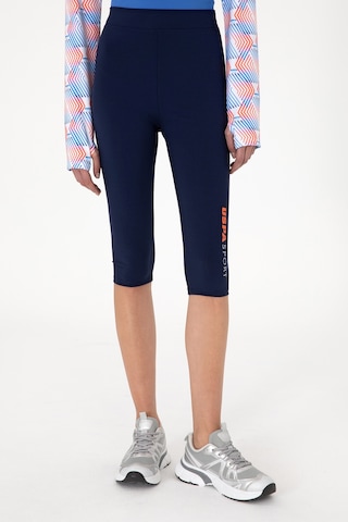 U.S. Polo Assn. Kadın Lacivert Yüksek Bel Capri Spor Tayt 50300687-VR033