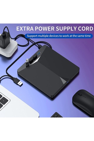 Monozone Harici Cd Dvd Rom Yazıcı Okuyucu Type-c Usb 3.0 Hub