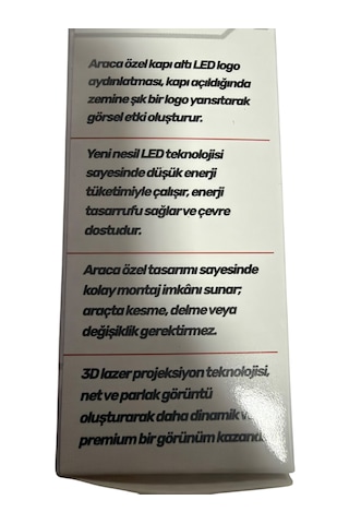 Audi Kapı Altı Işık Logo Araca Özel 4328402 -