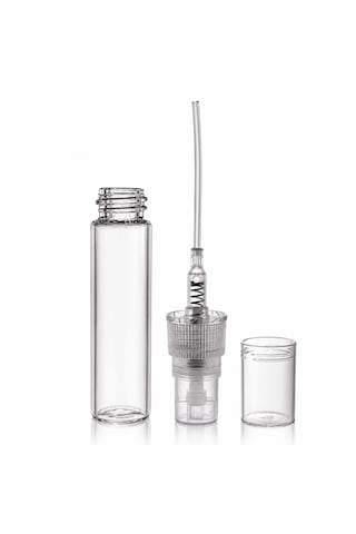 50 Adet Boş Cam Parfüm Şişe, 5 Ml, Spreyli, Şeffaf