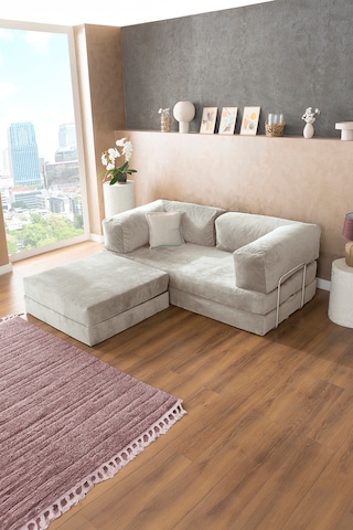 Argimo Godila Yatak Köşe Koltuk Beyaz