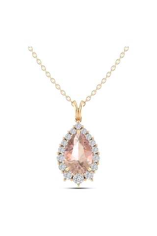Morganite Pırlanta Kolye N11.78