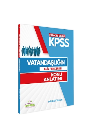 2025 İnformal Yayınları KPSS Vatandaşlık Adil Penceresi Konu Anlatım Kitabı Görsel/Pratik Notlar