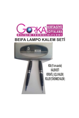 Beıfa Lampo Lüks 2 Li Kalem Seti Kısa Boy