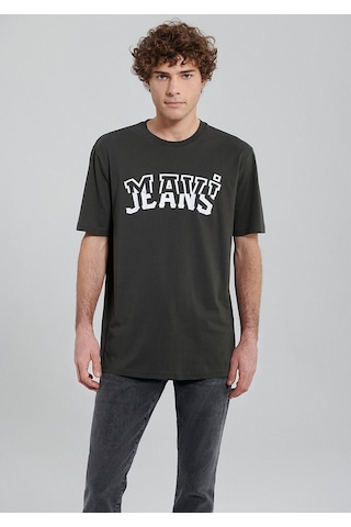 Mavi Jeans Baskılı Gri Tişört Loose Fit / Bol Rahat Kesim 0612008-70090 Gri-70090