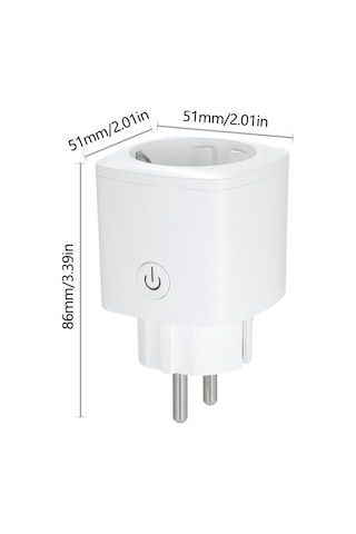 Trendooze Akıllı Wifi Priz - 16a, Enerji Takibi, Google Home, Uzaktan Kontrol, Renk: Mavi